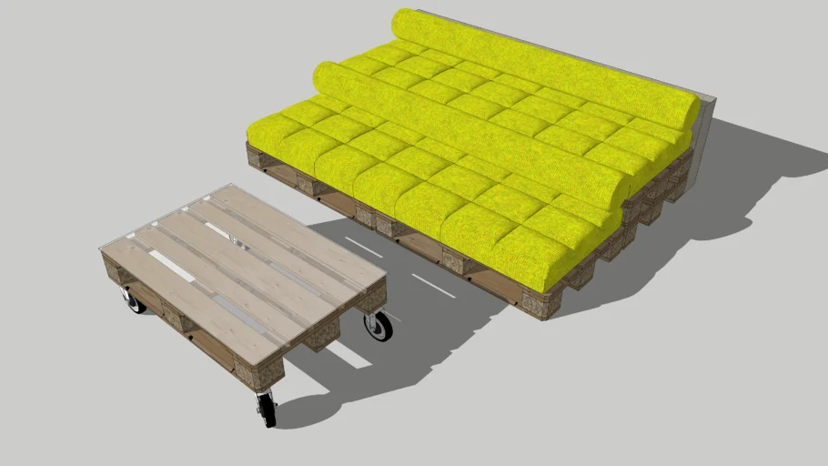 EPAL table and sofa