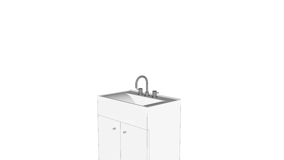 Bathroom Cabinet and Sink