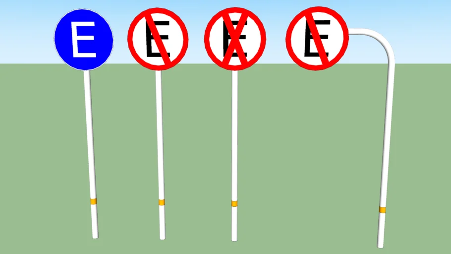 Carteles de Señalización - Carteles "Estacionamiento"