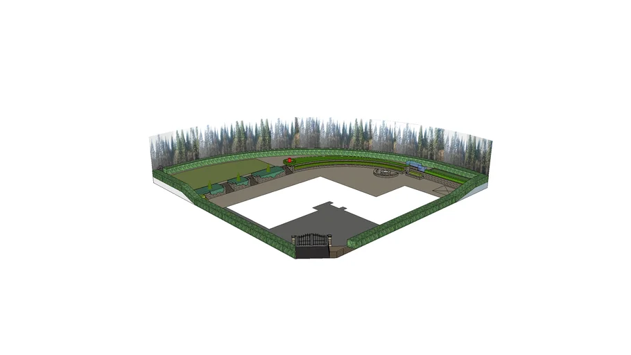 Garden plan option 1 for C Snaith
