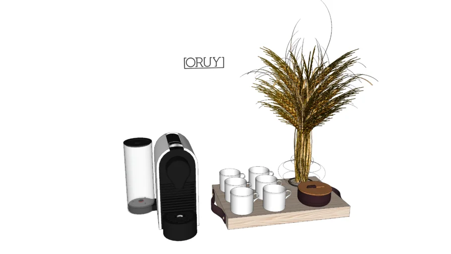 Bandeja Bruny + Cafeteira Nespresso | Oruy