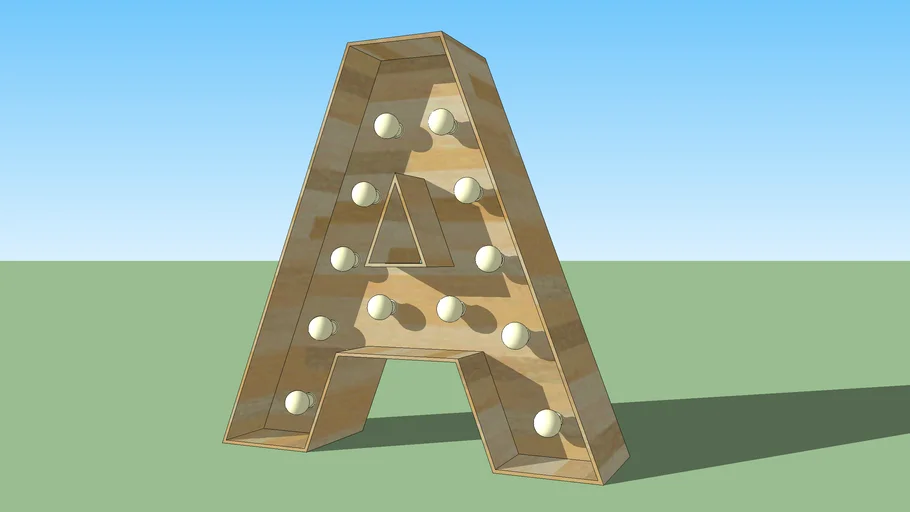 Letter Bulb A