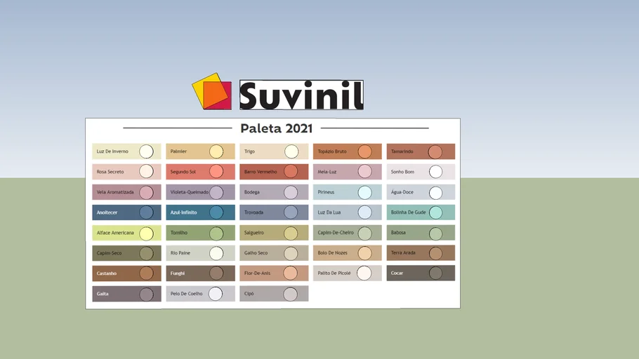 Paleta Cores Tintas Suvinil 2021