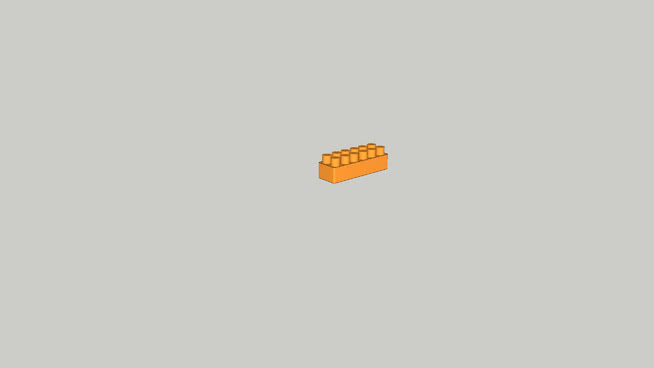 Block Brick THREE (Orange) | 3D Warehouse