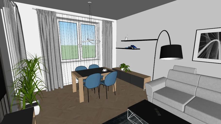 Modern living room (Shapespark's "Small room" scene)