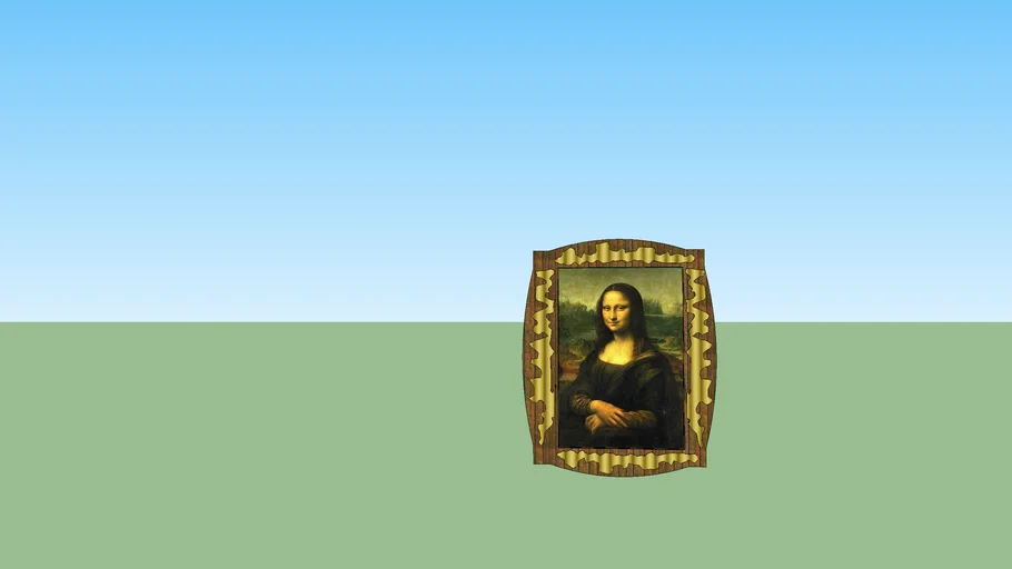 Tableau 3D - La Joconde ( L.de Vinci )
