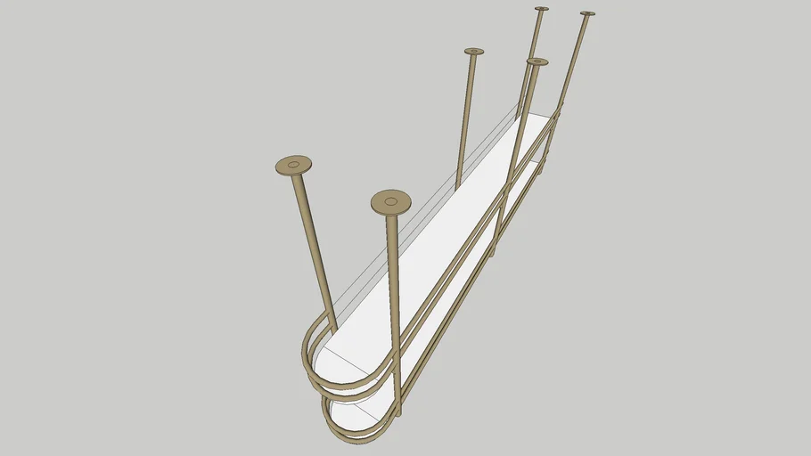 Ceiling Mounted Hanging Rack