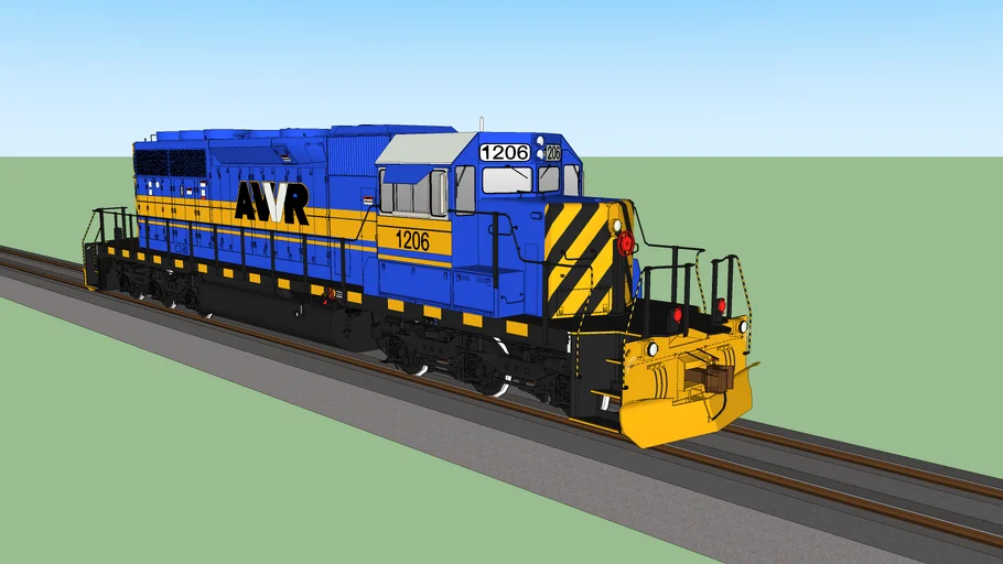 EMD SD40-2 AWVR 1206 the Unstoppable