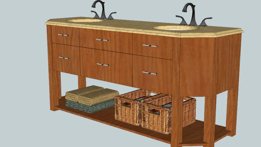 double bowl bath vanity
