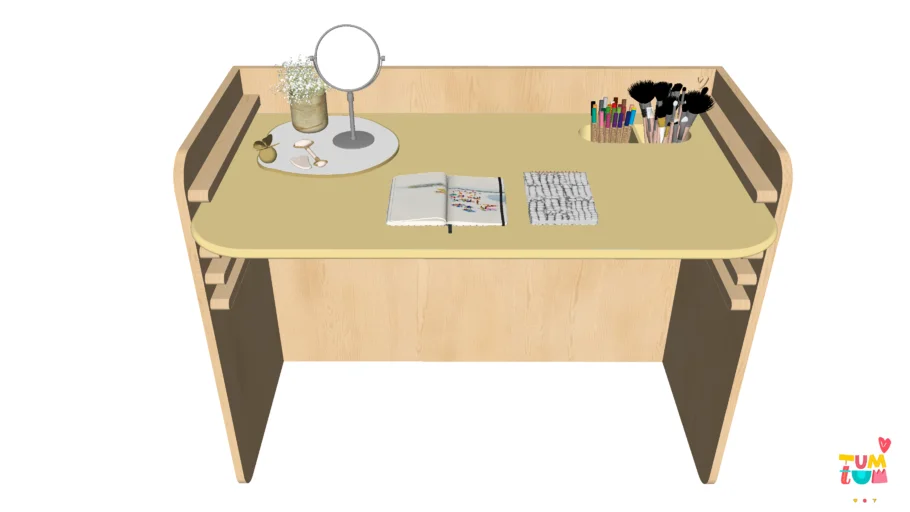 Mesa Crescer |Mesa Infantil | Amarela| Tum Tum