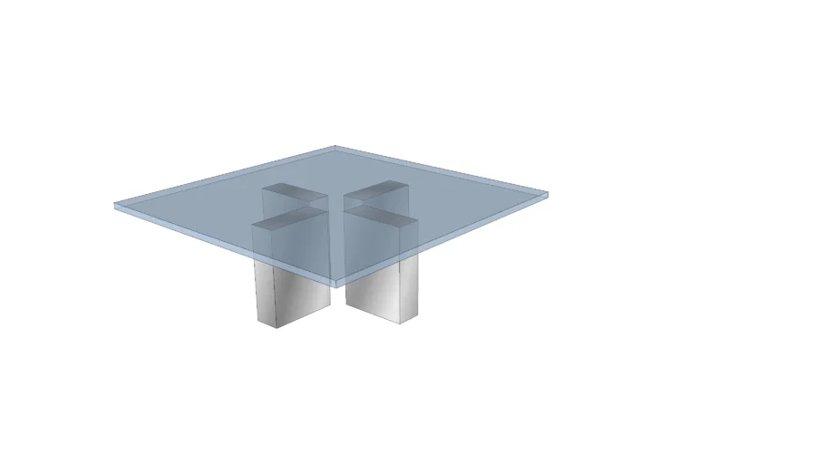 scan design square glass coffee table