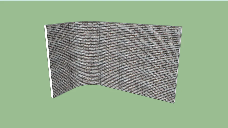 Textured curve wall