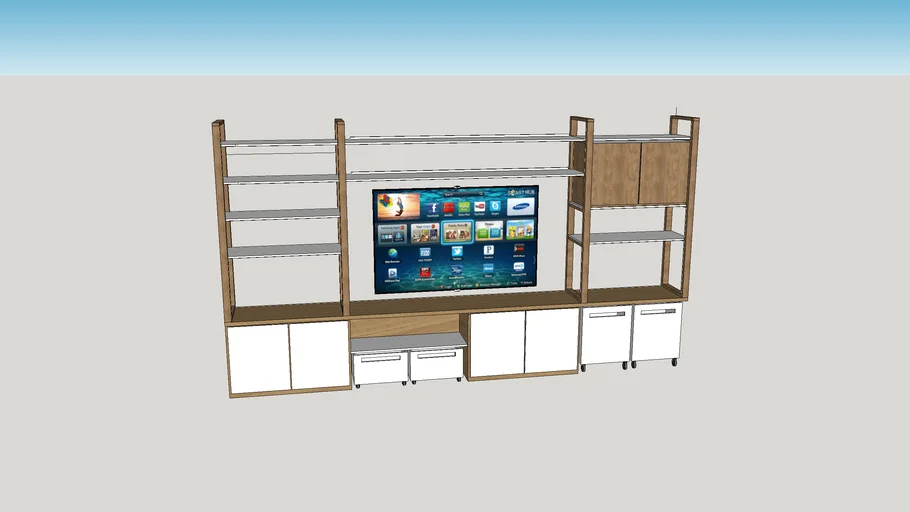 ds interiores mueble playroom madera y laqueado