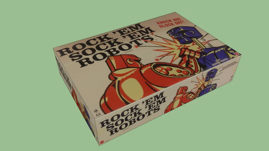 Rock 'Em Sock 'Em Robots Board Game