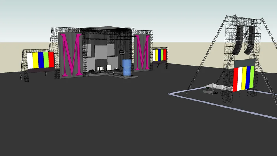 escenario madonna sticky and sweet tour