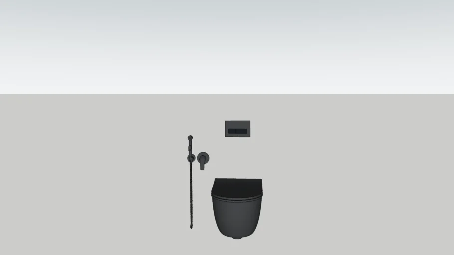 WC SET BLACK