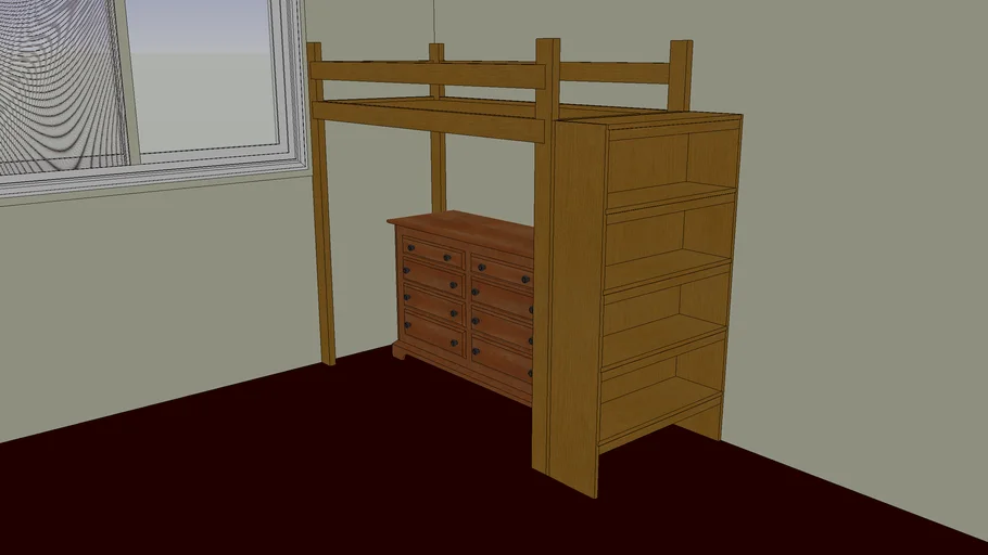 simple loft bed