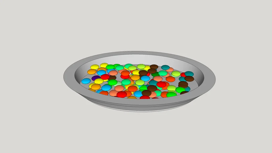 Bowl of m&m