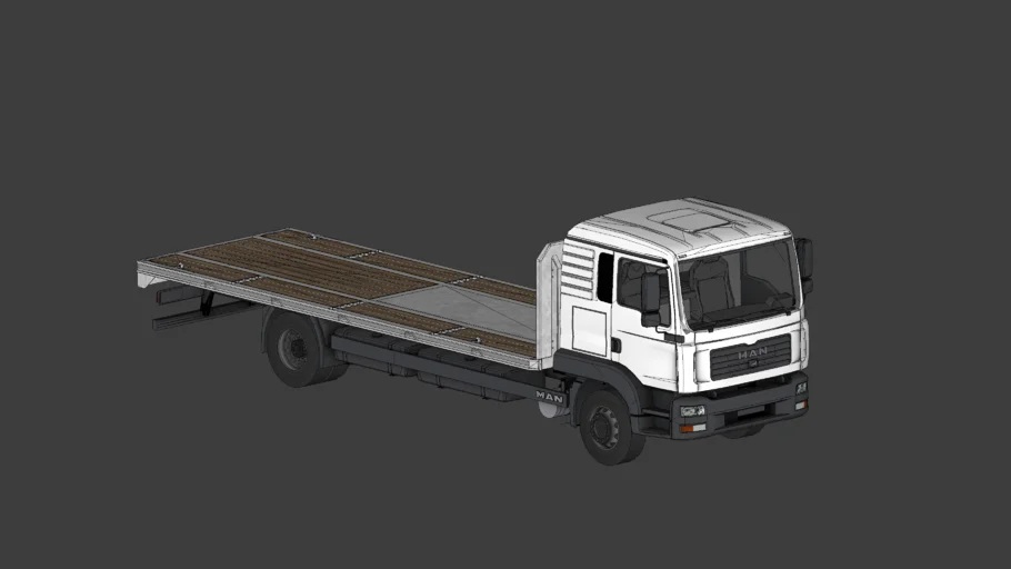 truck MAN TGL flatbed