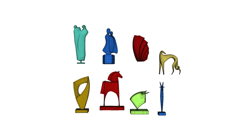 Abstract Statues
