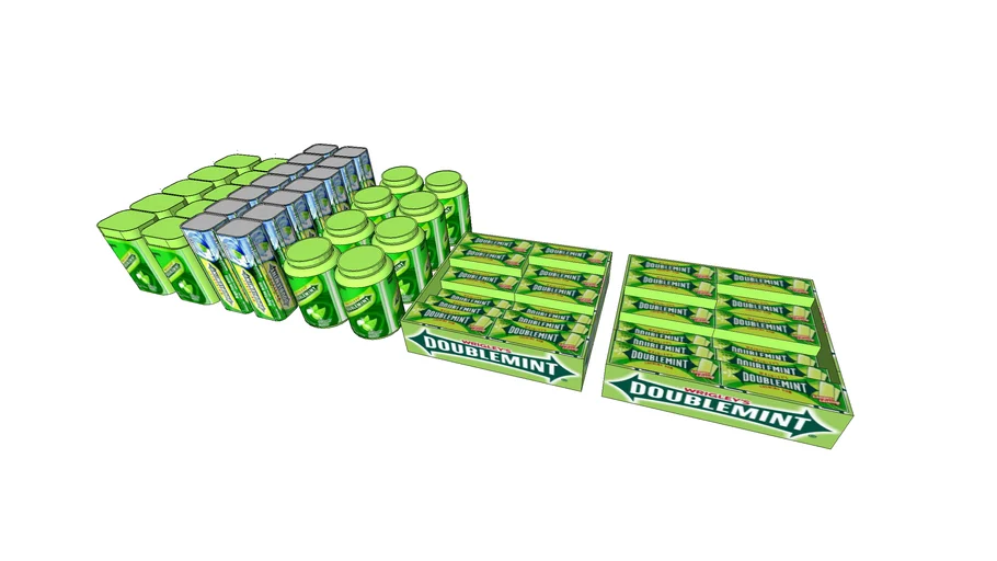ASSORTED DOUBLEMINT CHEWING GUM