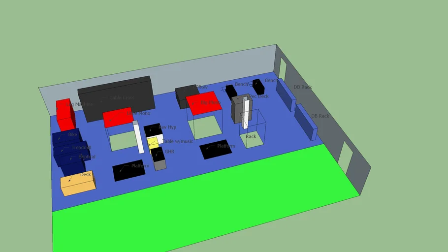 2XL Powerlifting Gym Layout