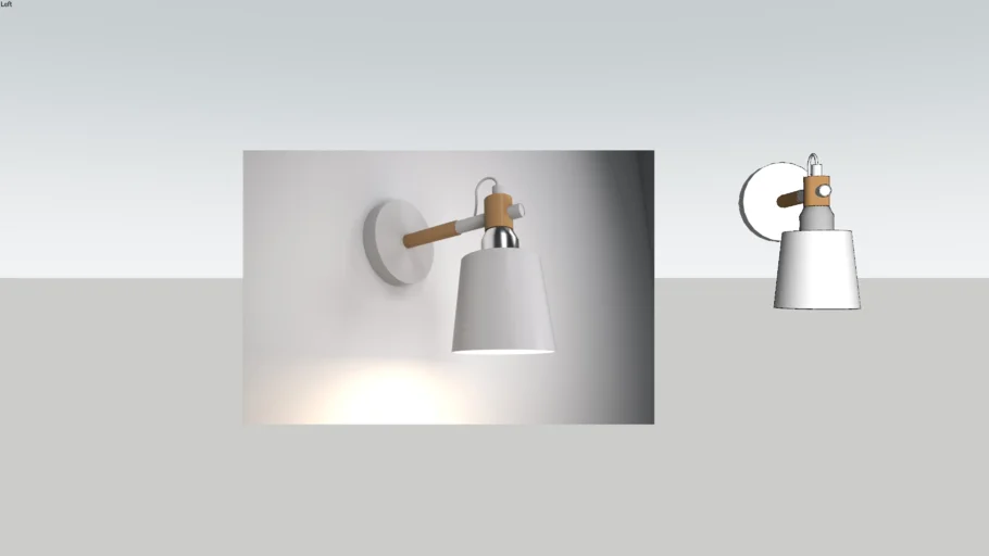 Wood LED Wall Light