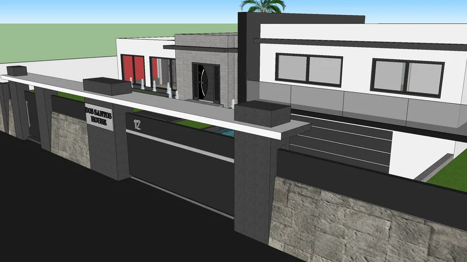  Modern villa (Villa moderne /villa contemporaine /modern house) DOS SANTOS HOUSE