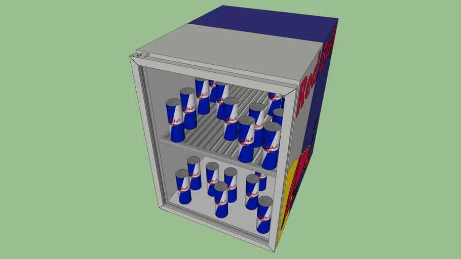 Redbull Fridge Can Storage