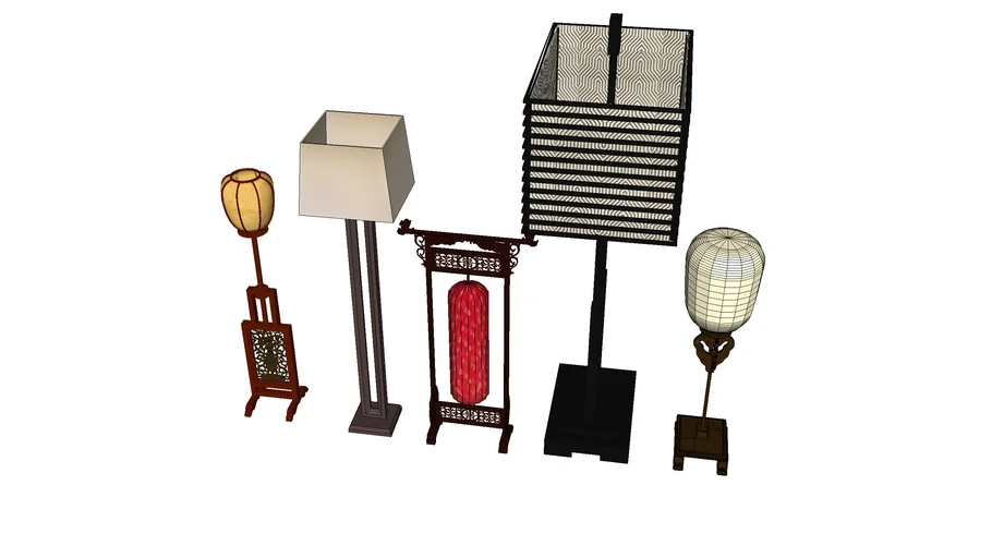 Chinese & Japanese style lamp
