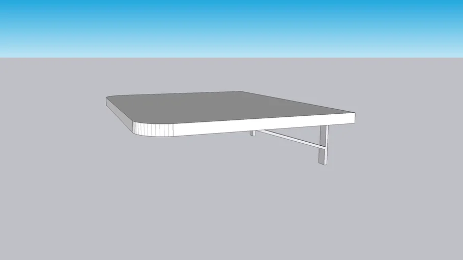 Mesa retrátil de parede