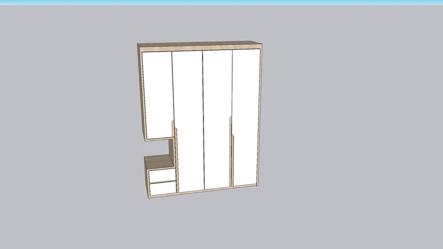 Wardrobe with C design