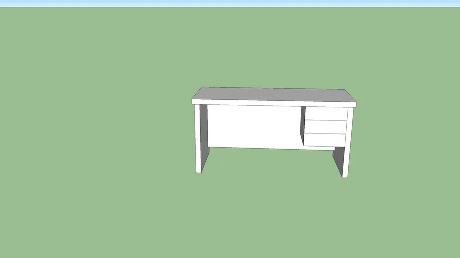 Mesa Escritório 3 gavetas 