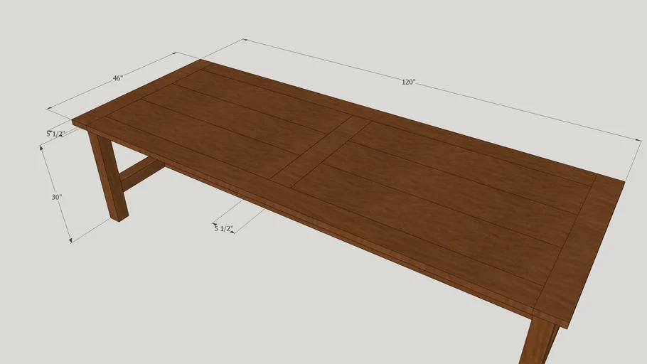 4x10 farm house table