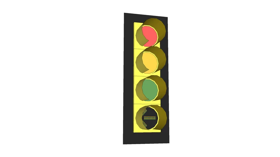 Traffic Signal Advance Green, LED Arrow, 12 Inches