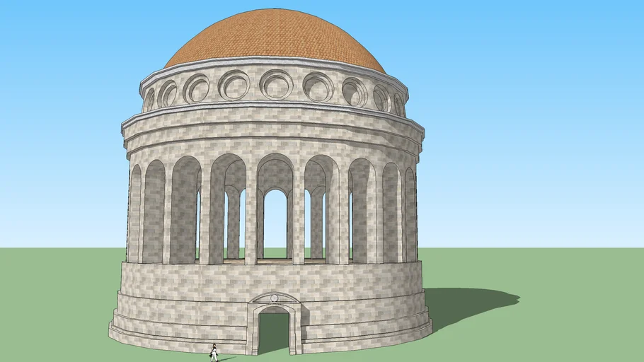 Domed round building 