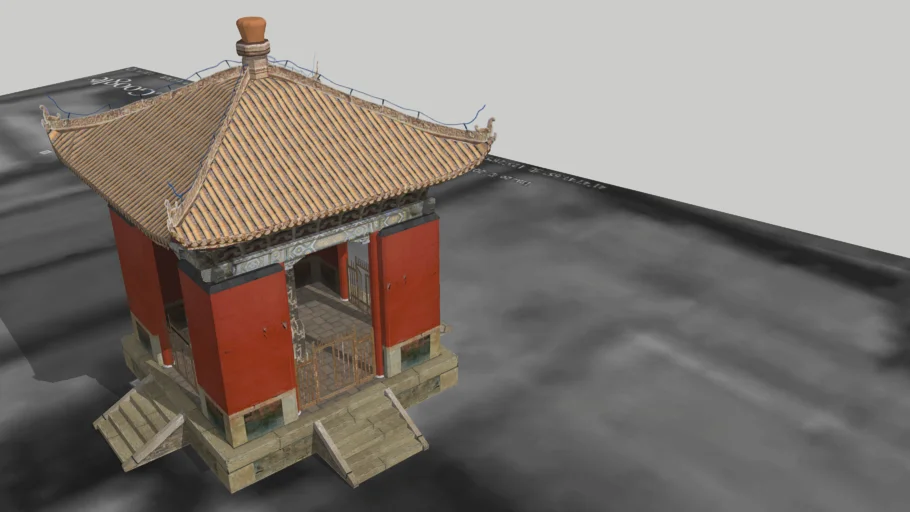 碑亭（简单) //The Stele pavilion (simple)
