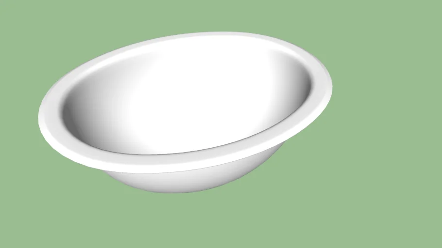 11811-0 Oval Drop-In/Under-Mount Bathroom/Bar Sink