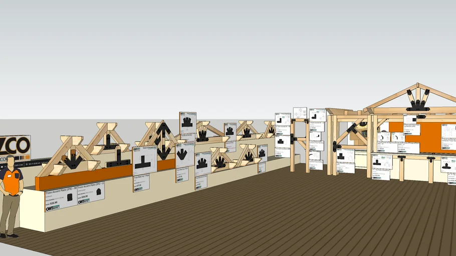 OZCO Truss Fans and Truss Ties for Timber Trusses