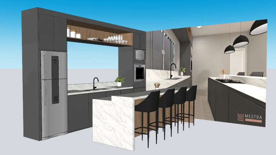 COZINHA COMPLETA (TORRE+ILHA)
