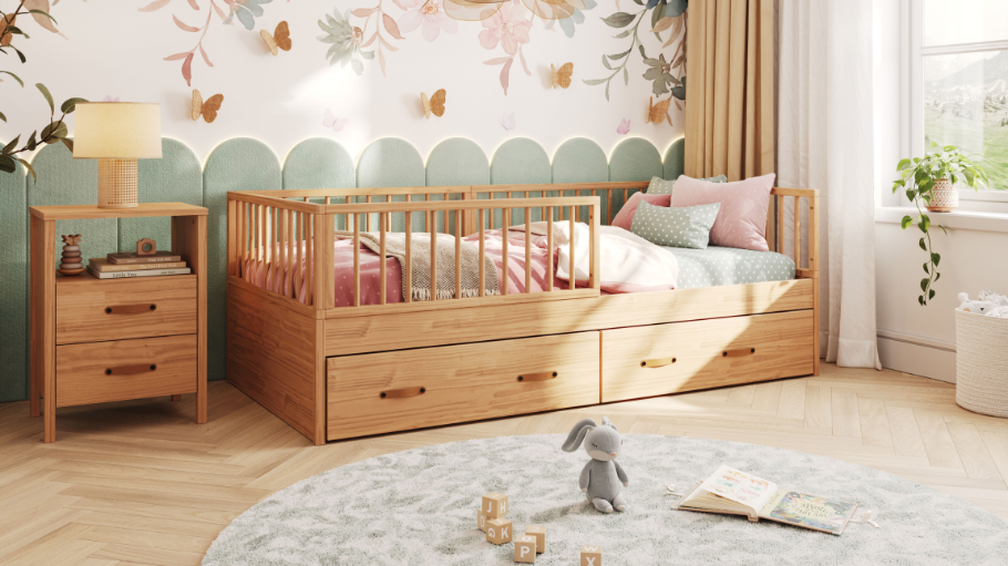 Cama Infantil Evolutiva Denver - Avelã 