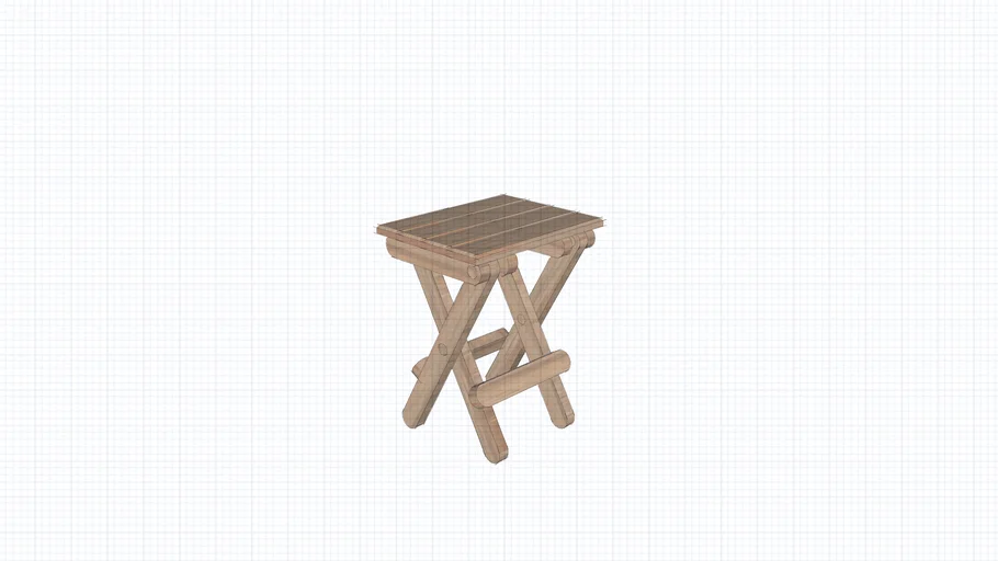 Banco Plegable de Madera.