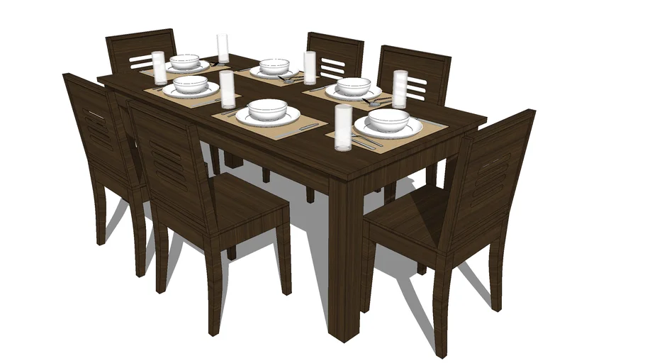 6 SEATER DINING TABLE