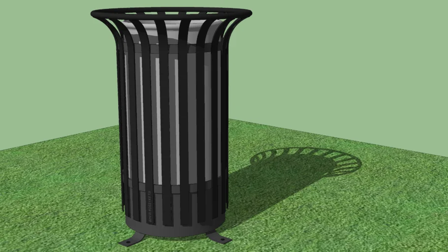 Trash can 'Vertical' / Урна 'Вертикаль' | 3D Warehouse