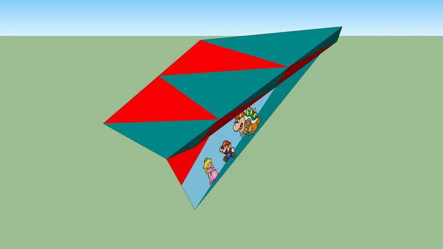 mario paper plane