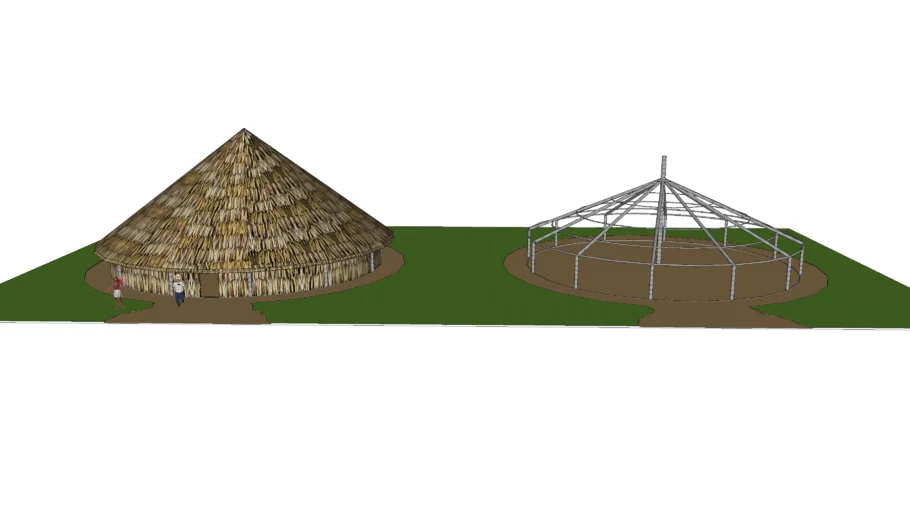Maloca Nhamundá (Nhamundá brazilian indigenous house )