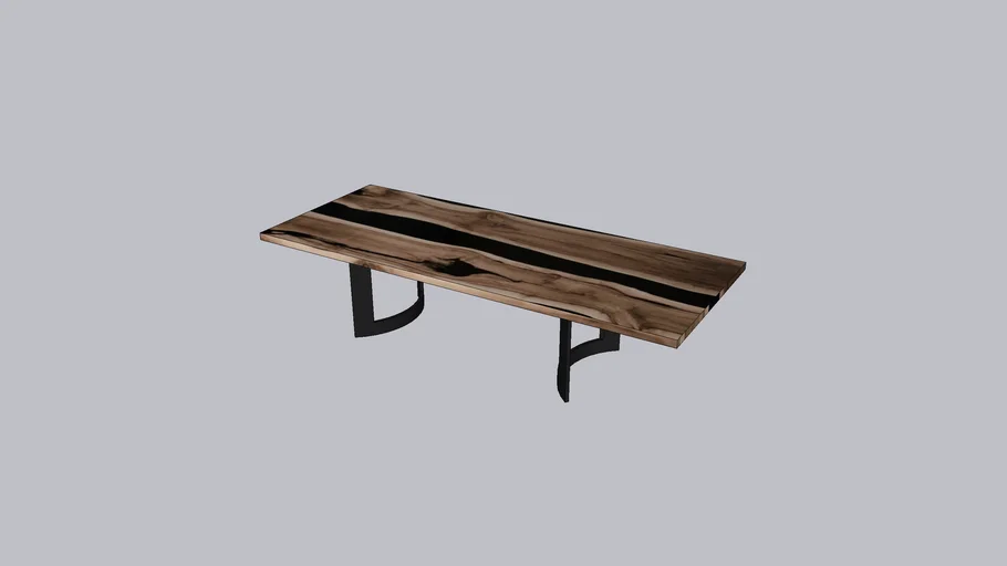 Raw Edge Dining Table