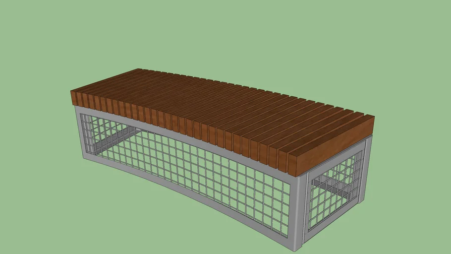 Curved Canyon Edge Bench