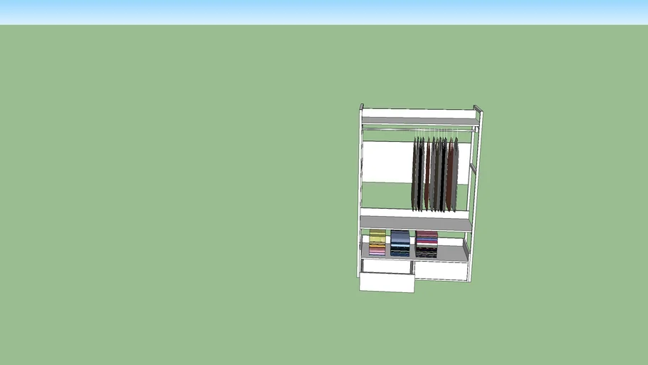 Wardrop 45x120x180 | 3D Warehouse