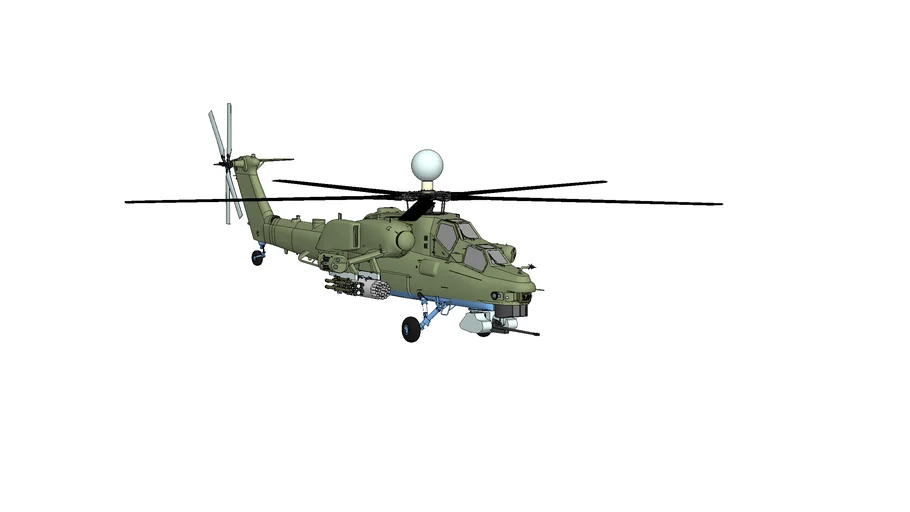 【War Thunder】MI-28NM 3D MODEL